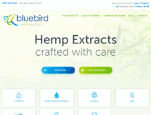Tablet Screenshot of bluebirdbotanicals.com